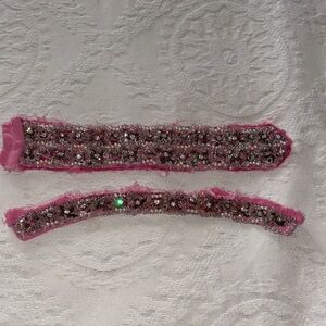 Vintage Beautiful Glass & Pearl Beads..Pink Silver Beaded Recycled Accessorie!